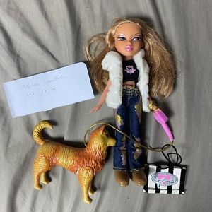 Walking bratz yasmin with dog